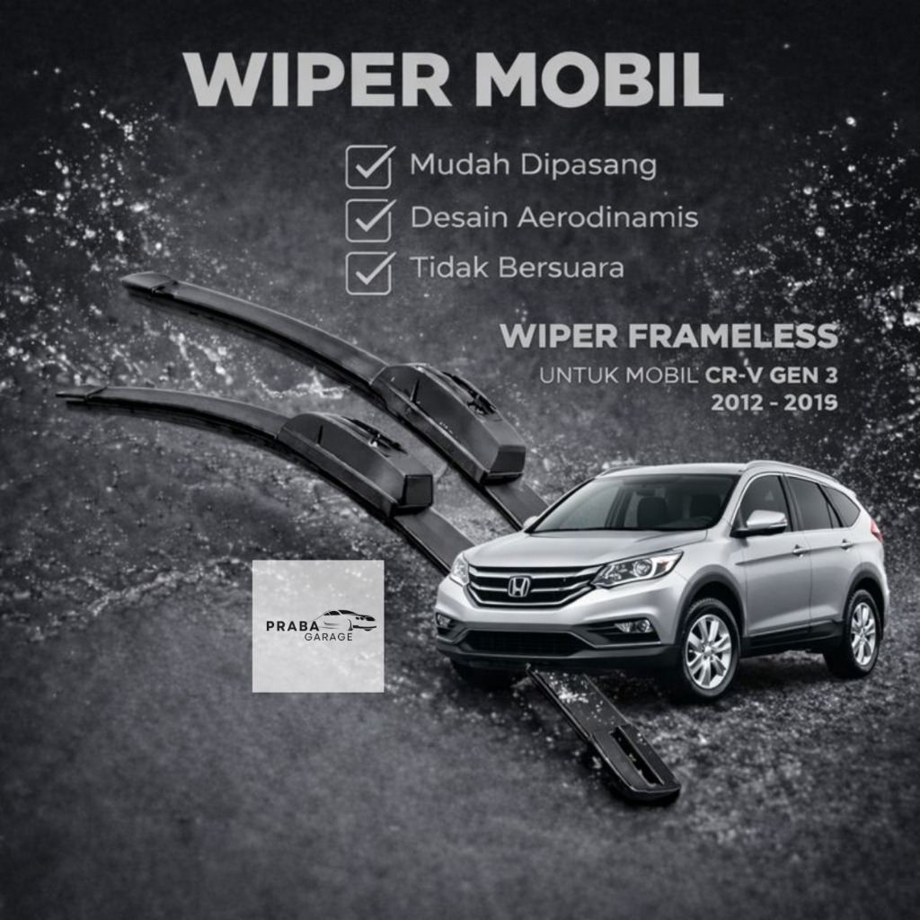 Wiper Depan Crv Gen 3 Frameless Wiper Depan Crv Gen 3 Wiper Depan Crv Gen 3 Wiper 1 Set