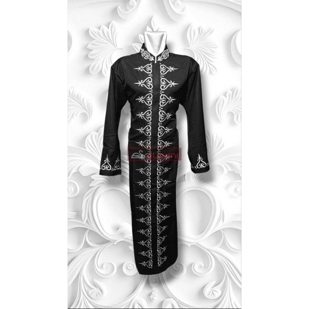 Jubah luaran Elbani Bordir ZUQNI Jubah muslim pria dewasa bordir manual premium
