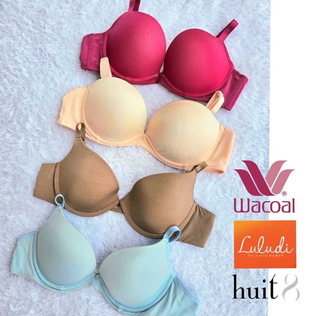 BRA WACOAL PAKAI KAWAT 32B 32C 36A IB 9158 9160 HUIT 8256A LB 5937 BH POLOS 1/2 CUP