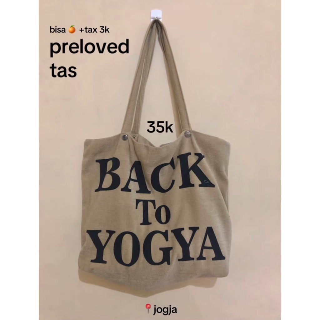 PRELOVED TAS TULISAN JOGJA