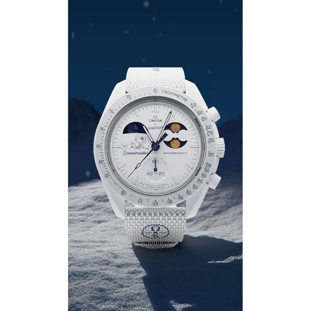 [Limited Edition] Swatch x Omega Moonswatch Earthphase Moonshine Gold Cold Moon