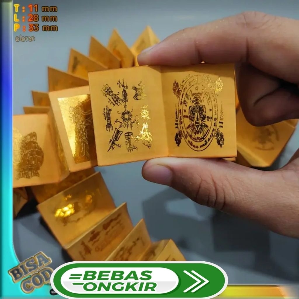 (COD) kitab andarun jawa oloran lipat tinta emas tanpa wadah