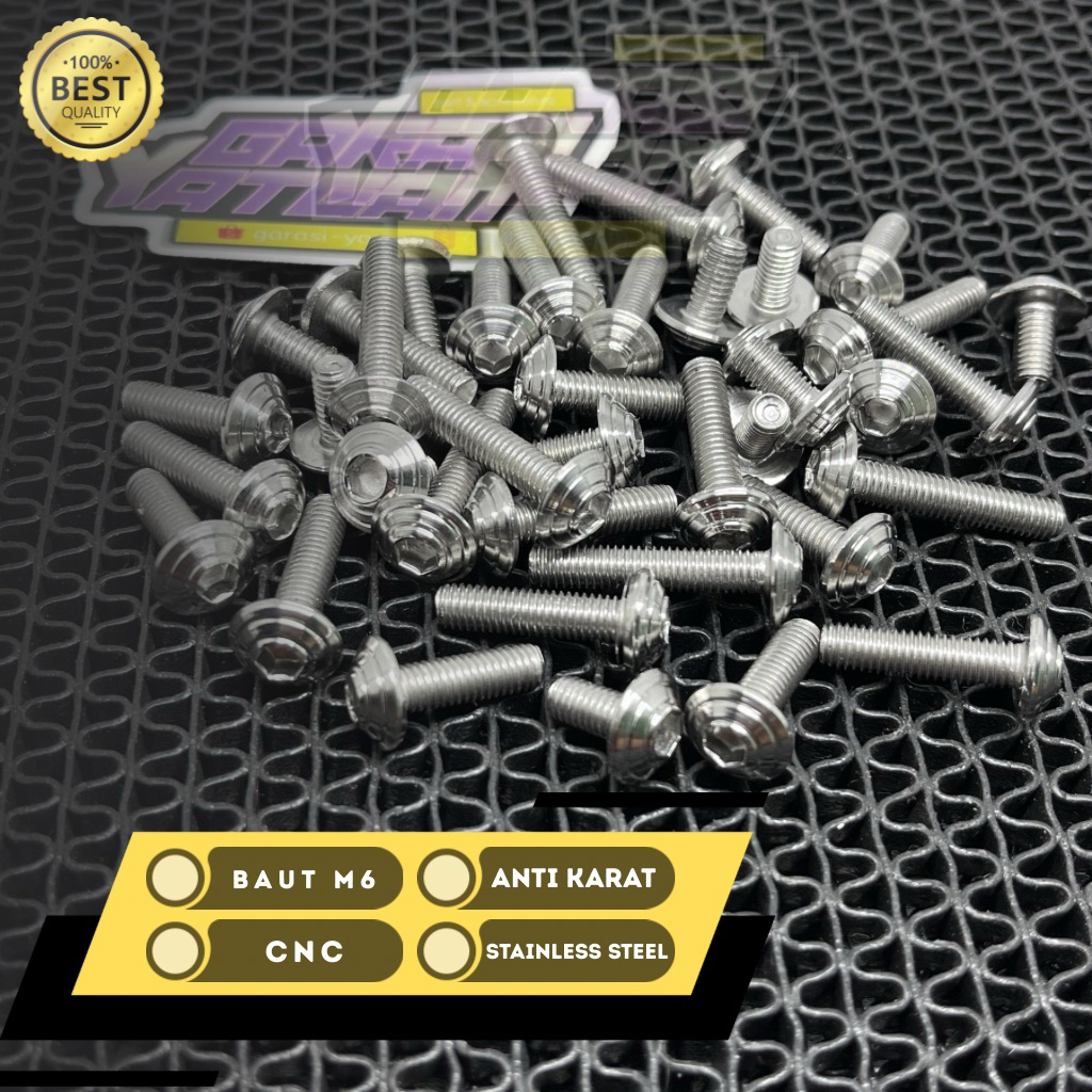 BAUT M6 / BAUT 10 L BAUT DRAT 10  STAINLESS COSTUME CNC MODEL UMBRELLA / PAYUNG UNIVERSAL