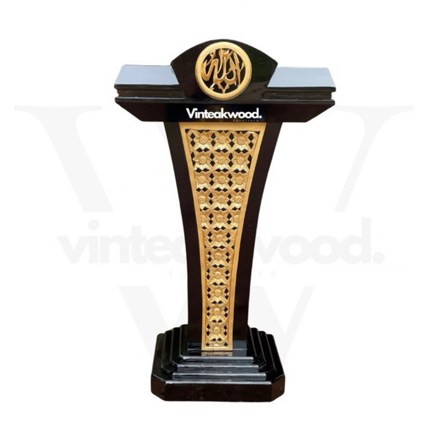 Mimbar podium pidato podium pidato minimalis podium jati