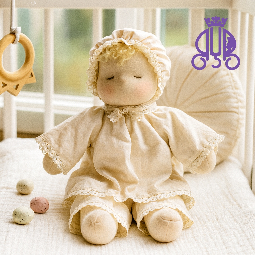 Boneka kecil putar musik karakter Bayi