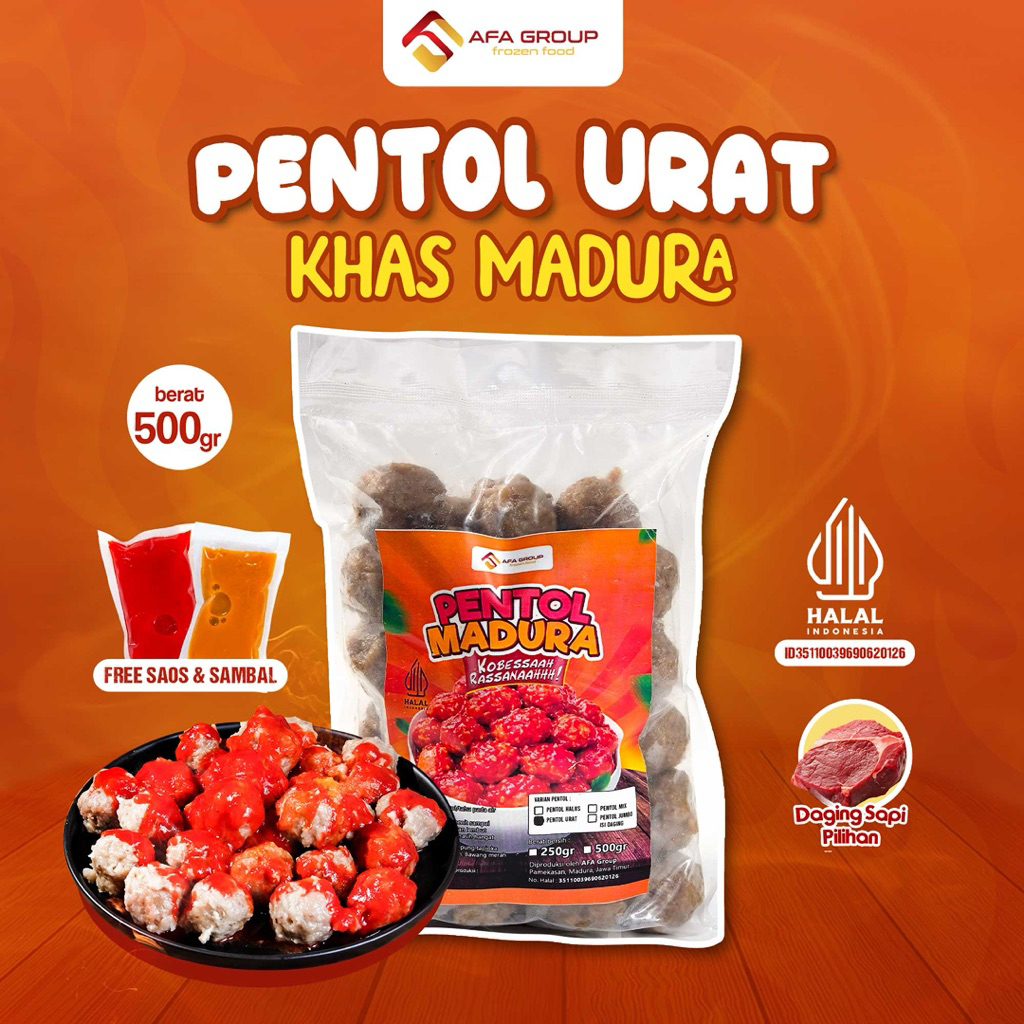 PENTOL URAT FULL DAGING PREMIUM 500gram