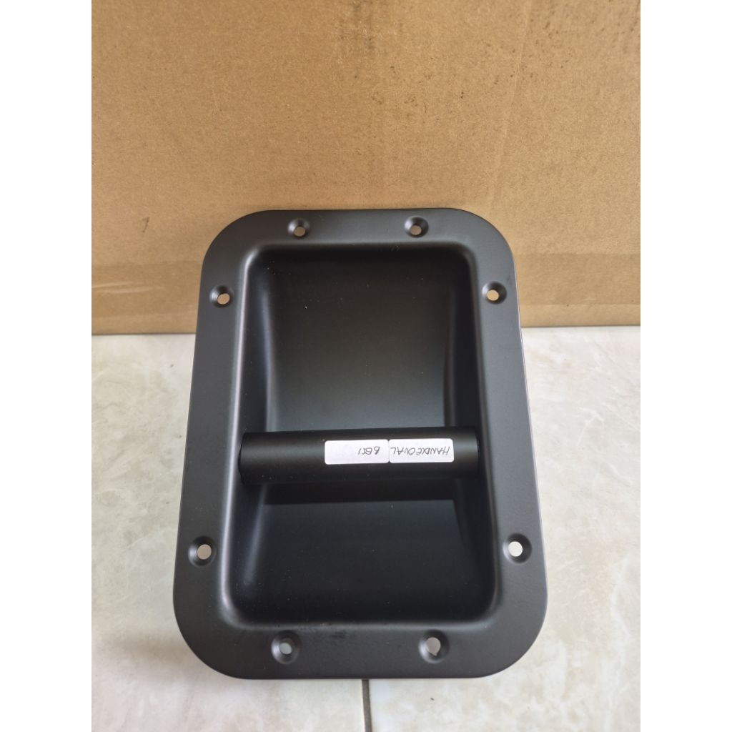 HANDLE BOX SPEAKER (MODEL OVAL) IMPORT UKURAN 22×16×5 CM PLAT BESI