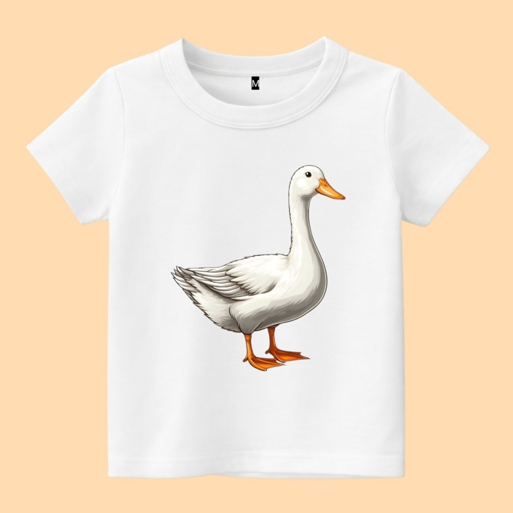 Baju kaos anak gambar Angsa domestik soang