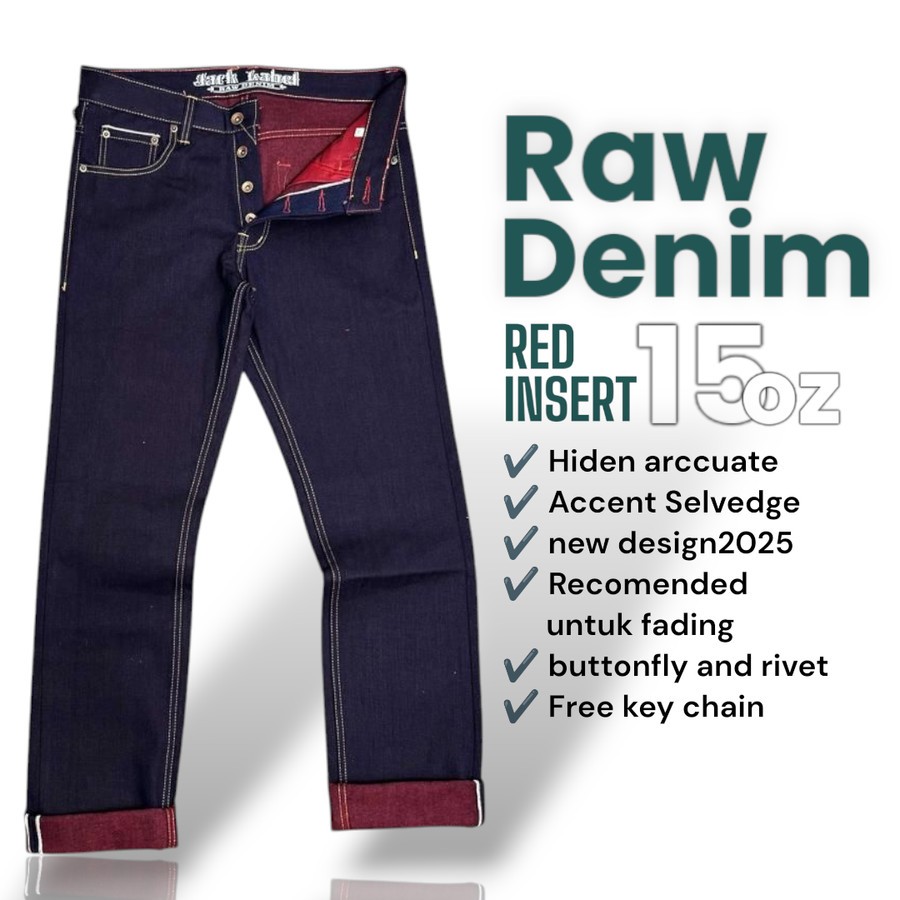 DENIM SALVADGE - RED WEFT JACKLABEL 15 Oz Sanforized New Denim