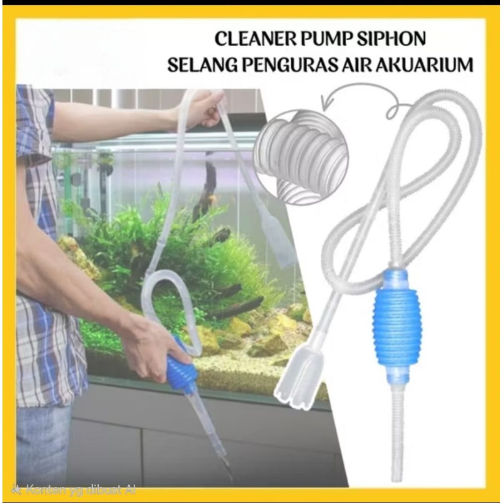 Sifon Siphon Aquarium alat kuras aquarium