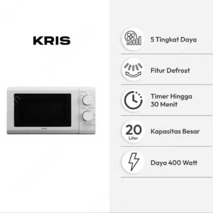 microwave 20L low watt putih