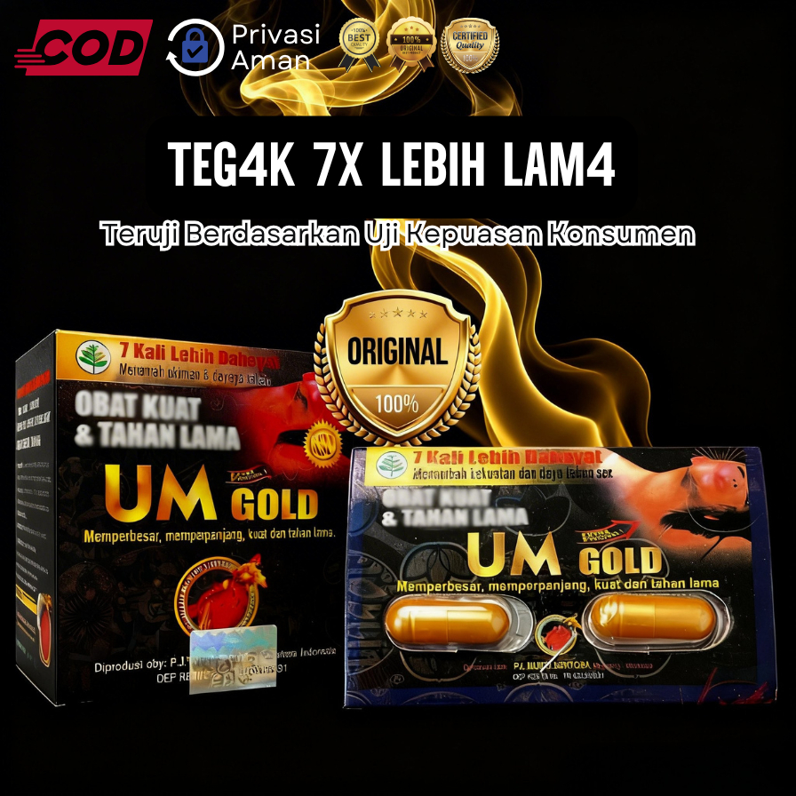 UM GOLD KAPSUL | Urat Madu Gold Original 100% Kapsul | UM Gold Blister | Urat Madu 100% Original | J