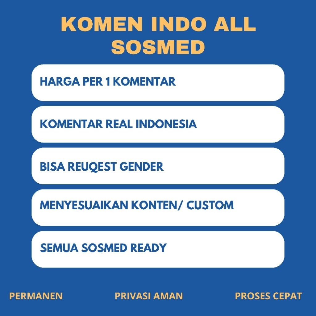 JASA KOMEN INSTAGRAM KOMEN TIKTOK KOMEN FACEBOOK KOMEN YT