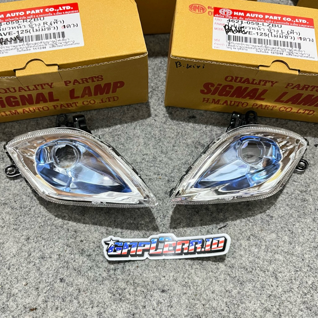 Lampu Sein Wave Bagol Karisma Bagol Wave 125 Smoke Blue HMA Thailand Original