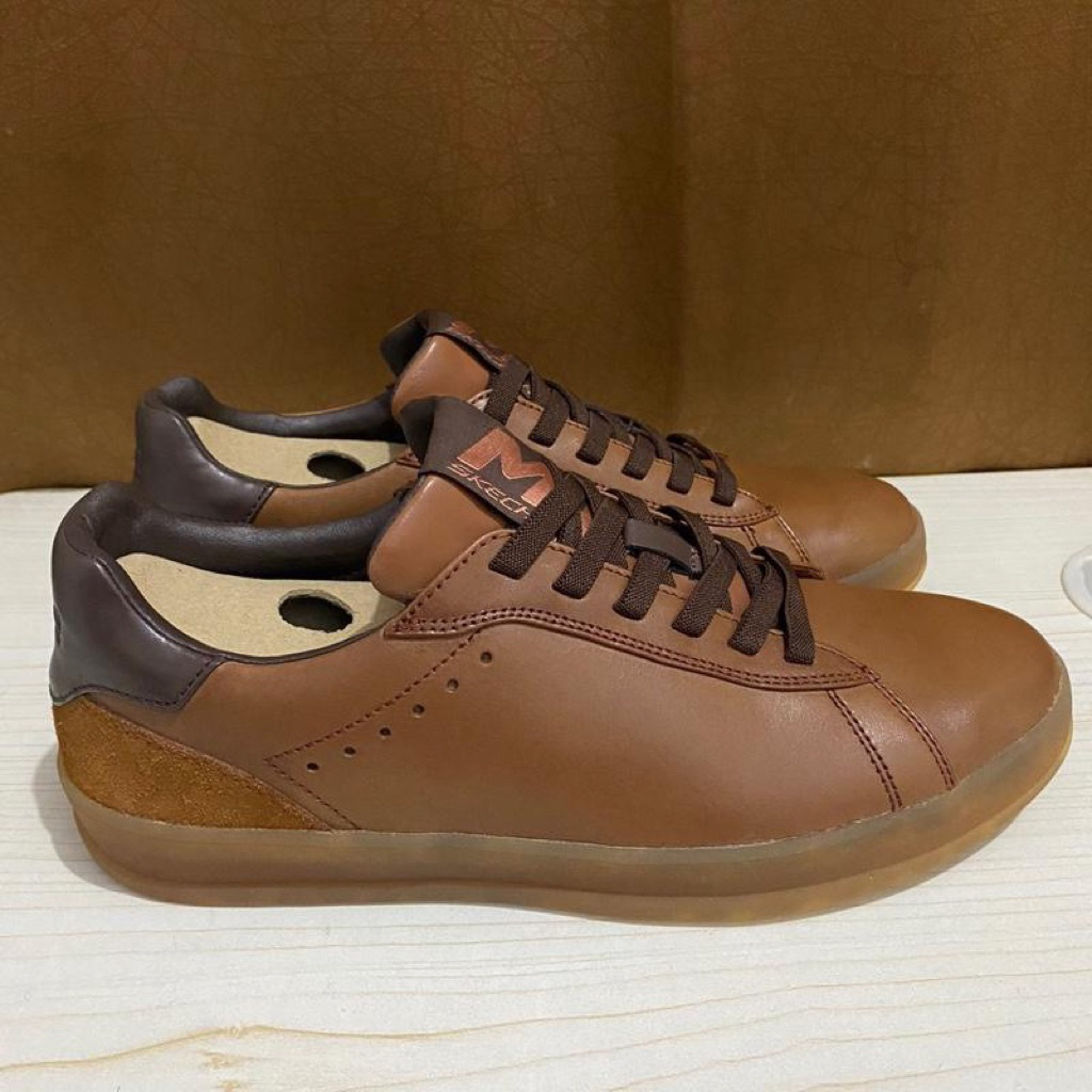 Sepatu Skechers Mark Nason Leather / Suede SN 210787Brown Size 42 Authentic Original 100%