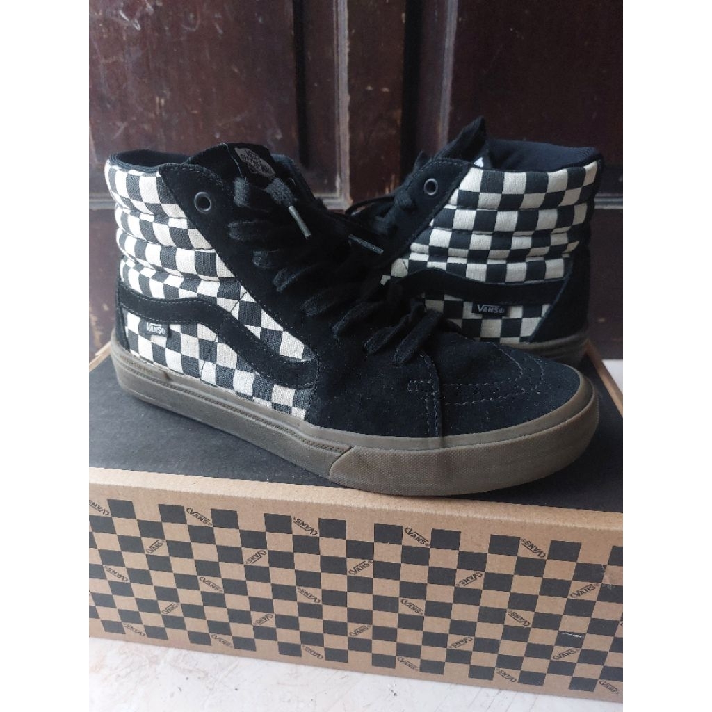 Vans Sk8 BMX Checkerboard Dark Gum size 42 preloved second