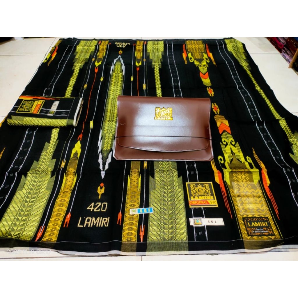 SARUNG LAMIRI TIPE SGF ISTIMEWA BENANG DOBLE 420 SUTRA MESRES BISA COD