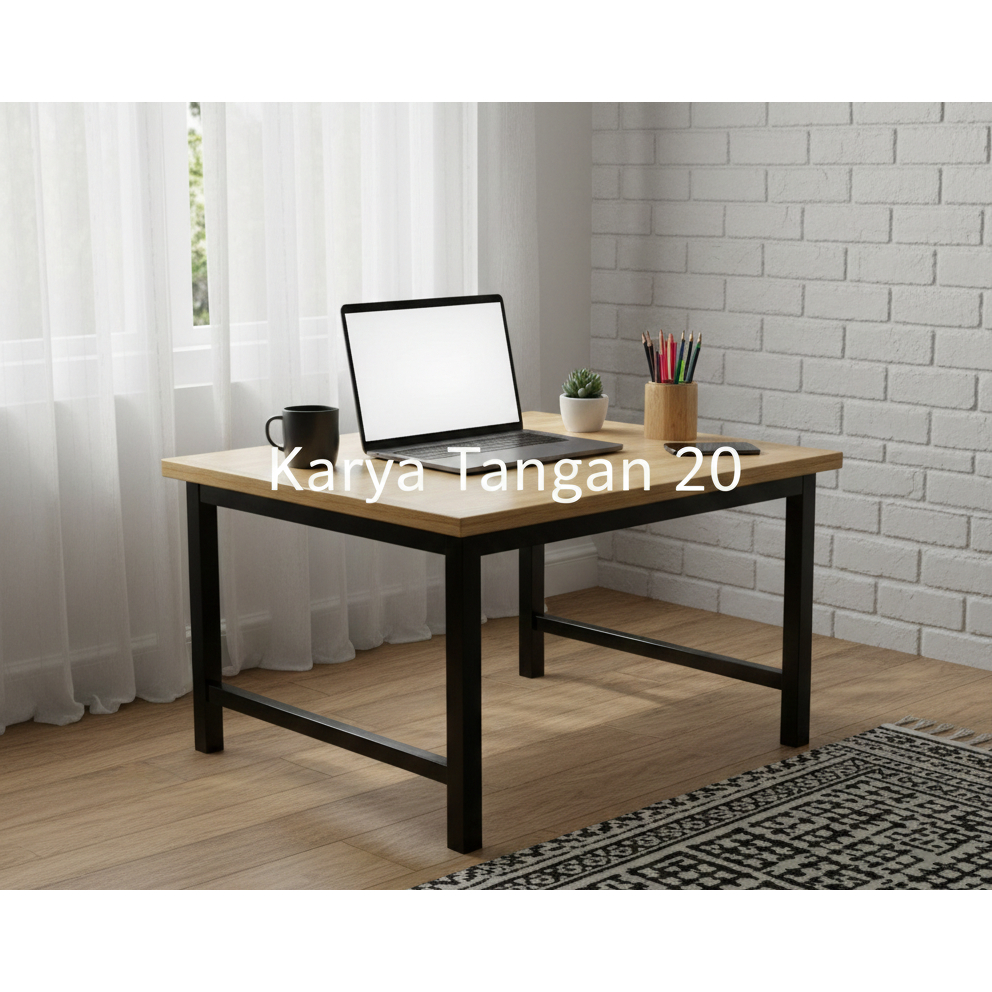 MEJA LESEHAN KAKI BESI HOLLOW 50x40x30cm/