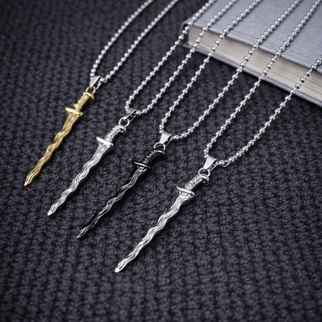 KALUNG RANTAI BANDUL KERIS/kalung pria