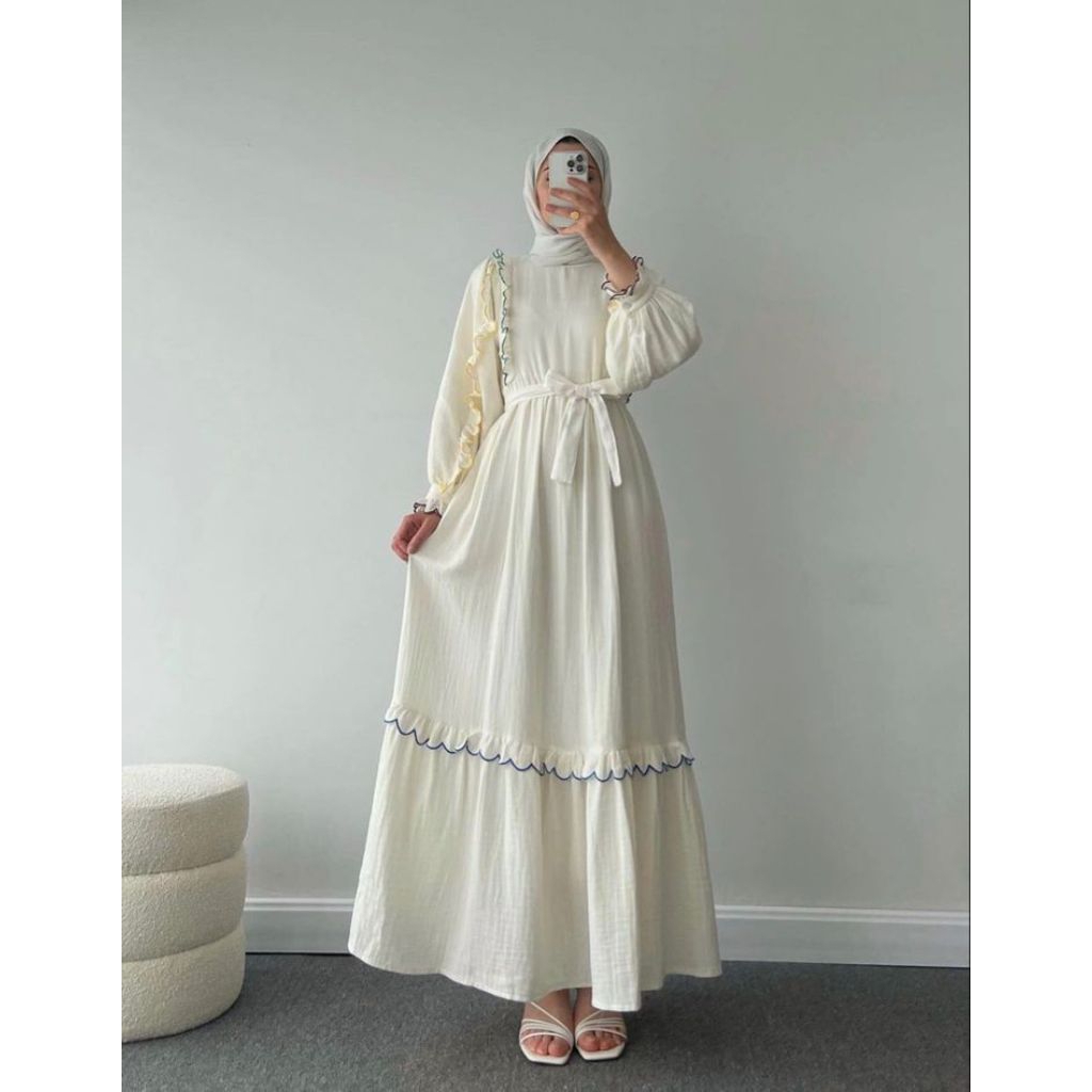 gamis lebaran 2026/model terbaru gamis