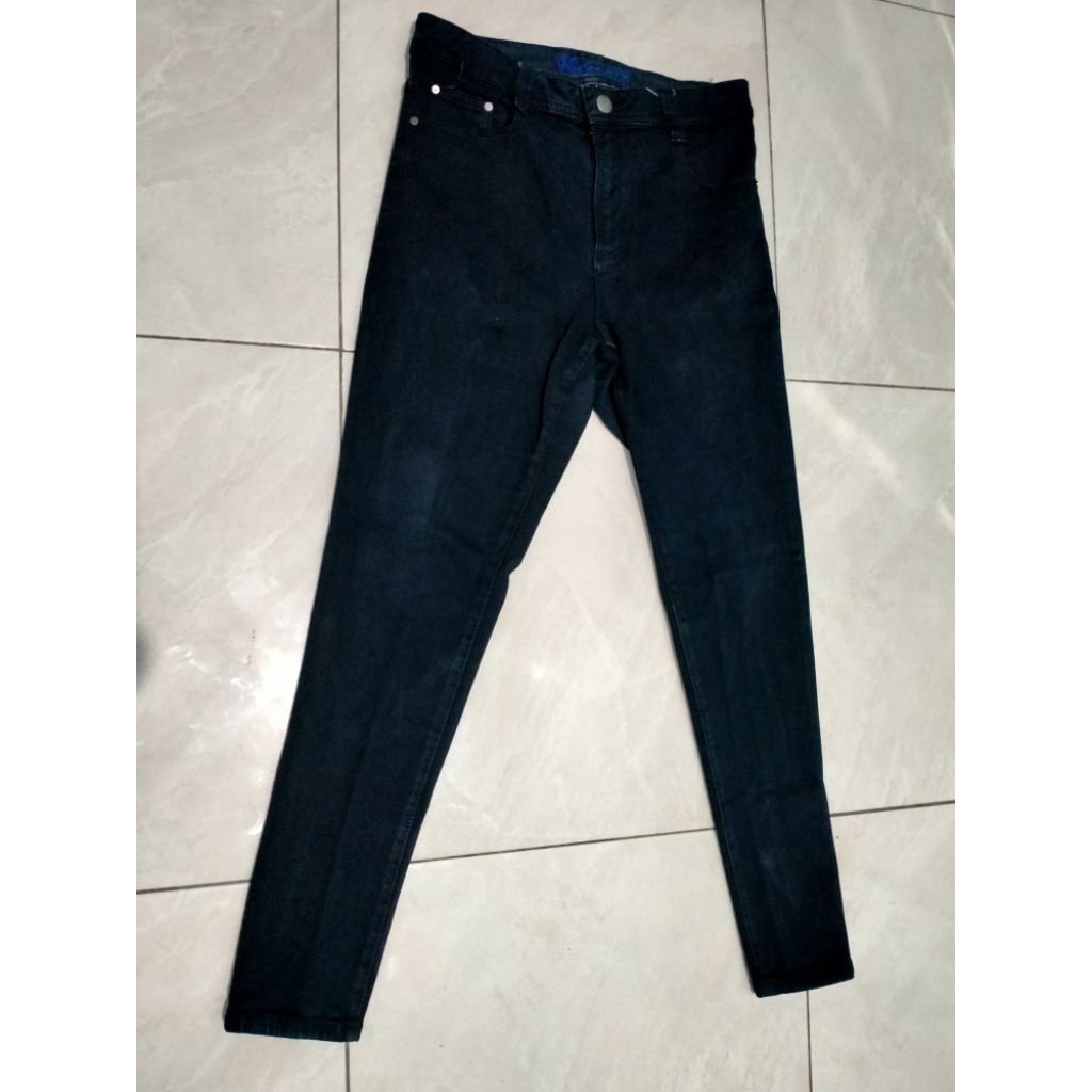PL celana jeans hitam