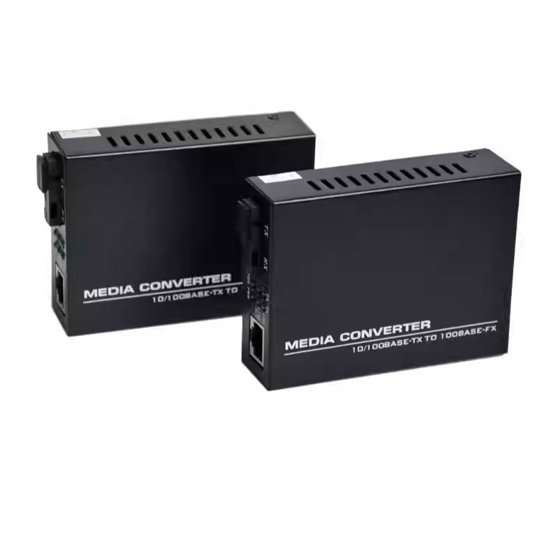 Media Converter HTB-3100 Sepasang A+B 1 Set FiberEthernet  HTB3100A-25KM Fiber Optic HTB3100B-25KM