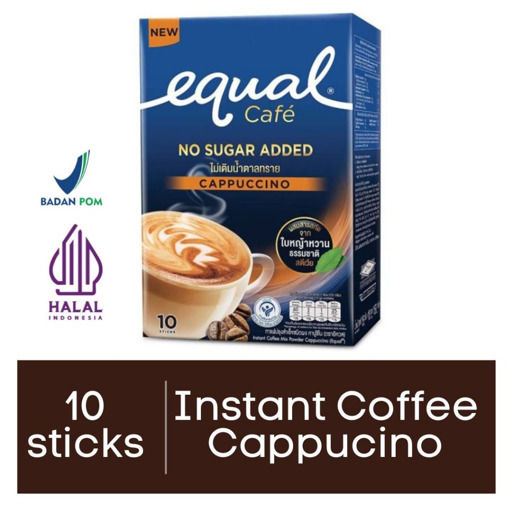 Equal Coffee Cappucino No sugar 10's