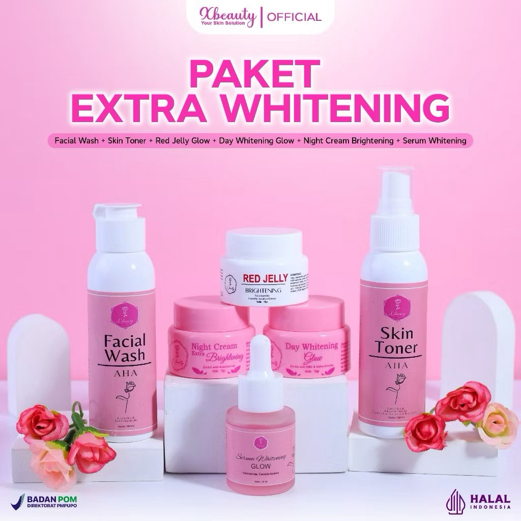 PAKET EXSTRA WHITENING GLOWING BPOM