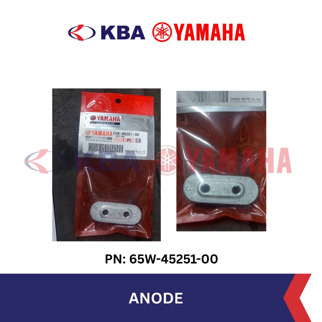 Yamaha Genuine Parts - ANODE (PN: 65W-45251-00) Motor Mesin Tempel