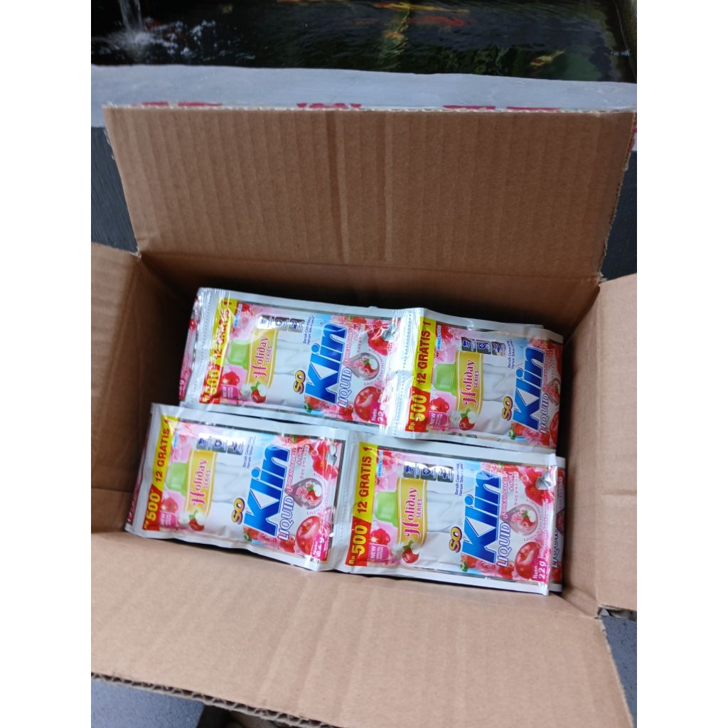 Soklin cair korean camilia detergent Liquid sachet 22g 1 karton isi 130pcs