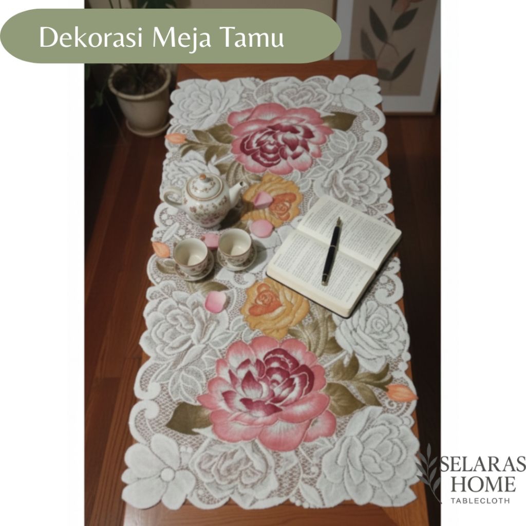 COD Taplak Meja Cantik Taplak Meja Tamu Persegi Taplak meja Tamu Minimalis Taplak Meja Kaca Ukuran 5