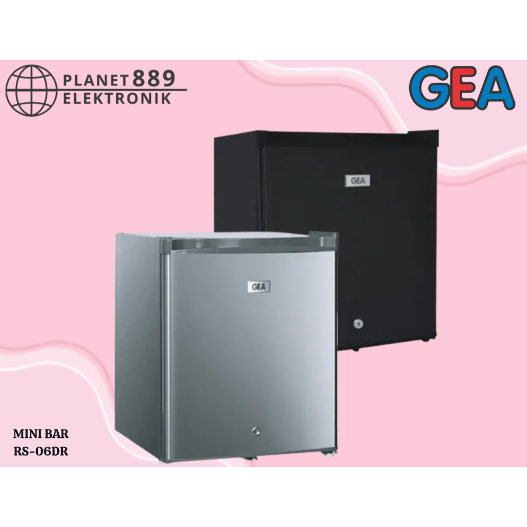 GEA Mini Bar RS-06DR Black / Silver Lemari Pendingin Makanan