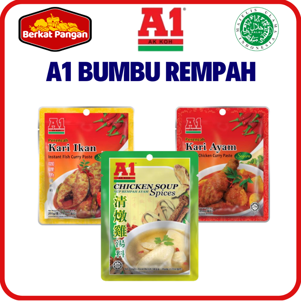 A1 Chicken Soup / A1 Kari Ayam Curry / A1 Kari Ikan Kaldu Bumbu sup ayam