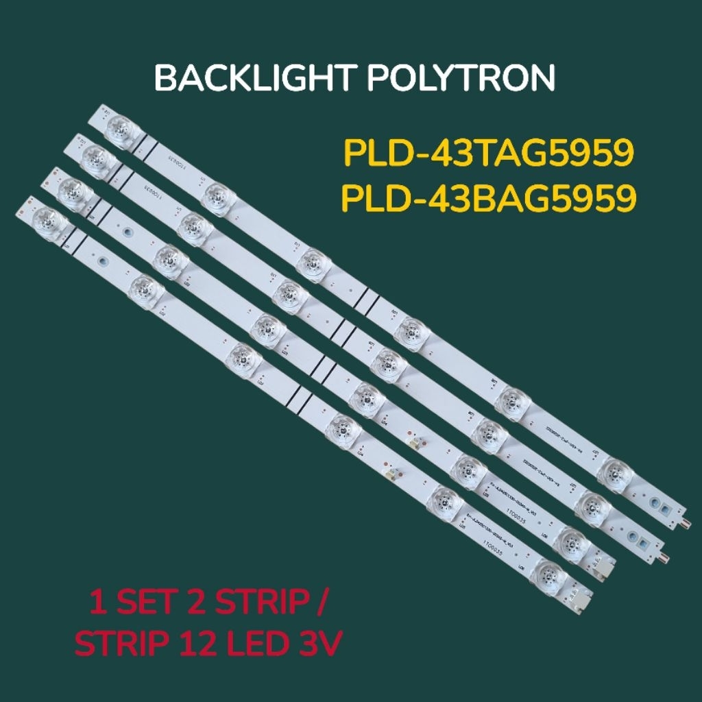 BACKLIGHT TV POLYTRON 43 PLD-43TAG5959 / PLD-43BAG5959