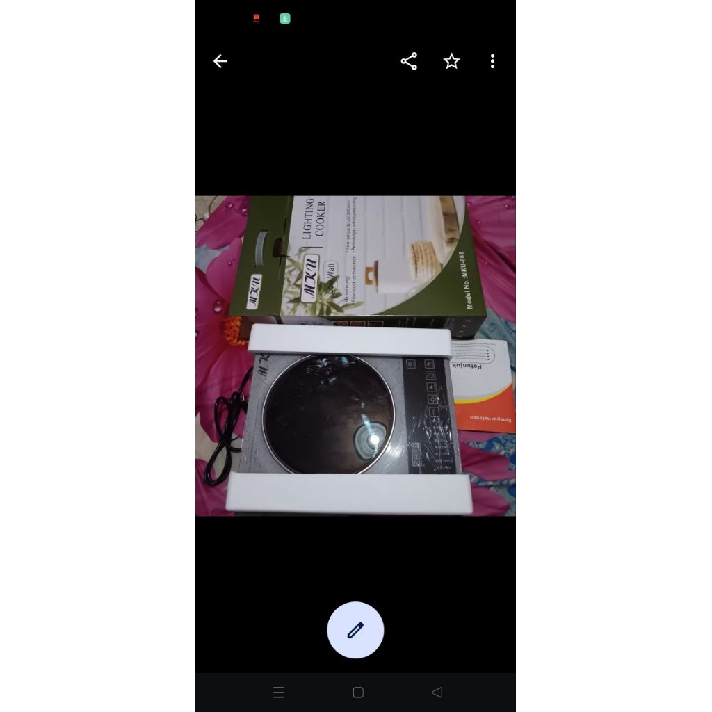 MKU 888 kompor listrik lighting