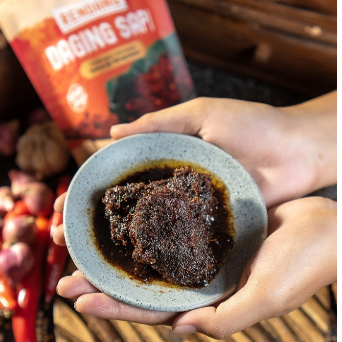 RENDANG SAPI SIAP SAJI 100g Isi 2 pcs | Bumbu Rendang Kering Melimpah | Rendang Pangroso