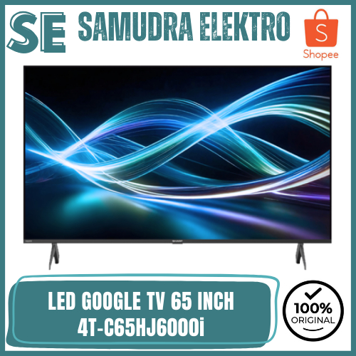 SHARP 4T-C65HJ6000i LED 65 INCH SMART GOOGLE TV 4K FRAMELESS DOLBY VISION-ATMOS