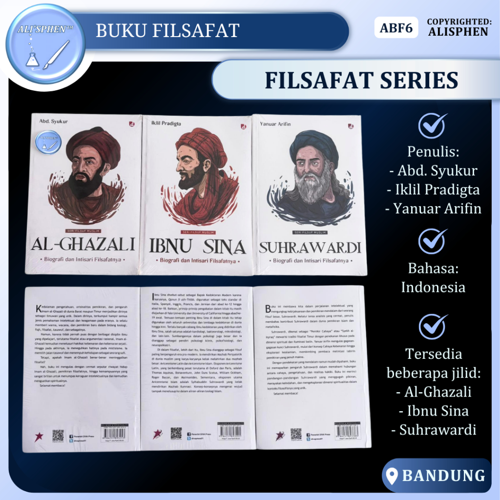 [ABF6] Buku Seri Filsuf Muslim: Al-Ghazali, Ibnu Sina, Suhrawarardi