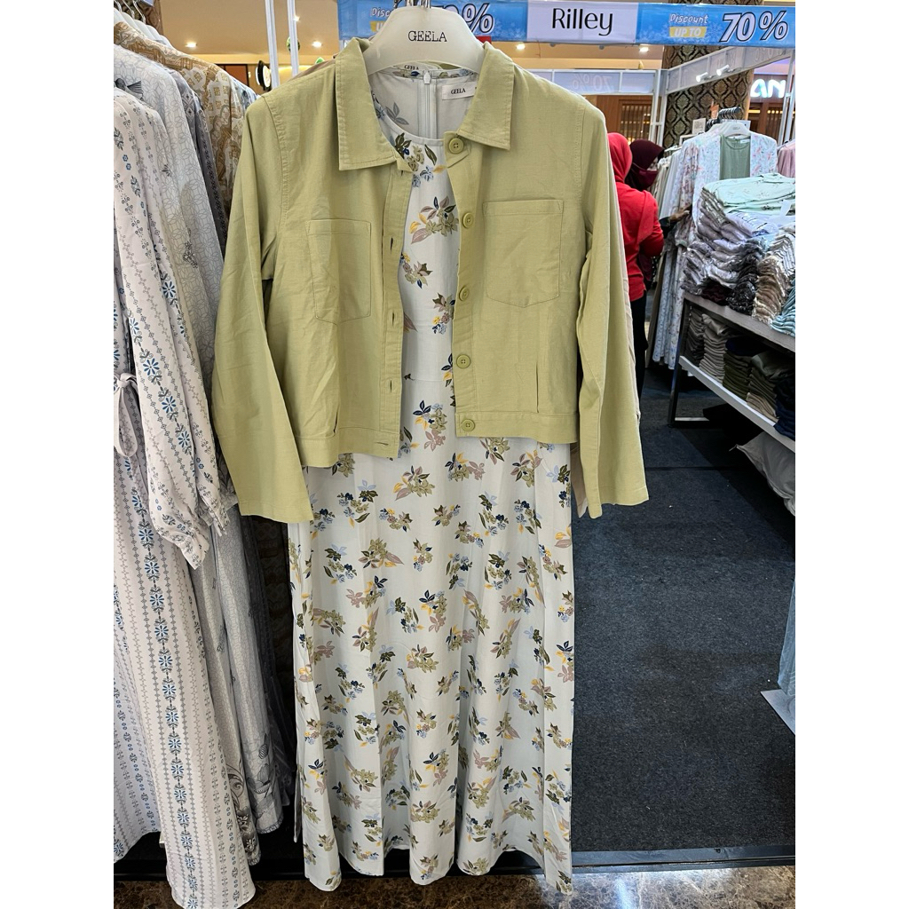 Gamis Geela New Arrival Rompi Lepas