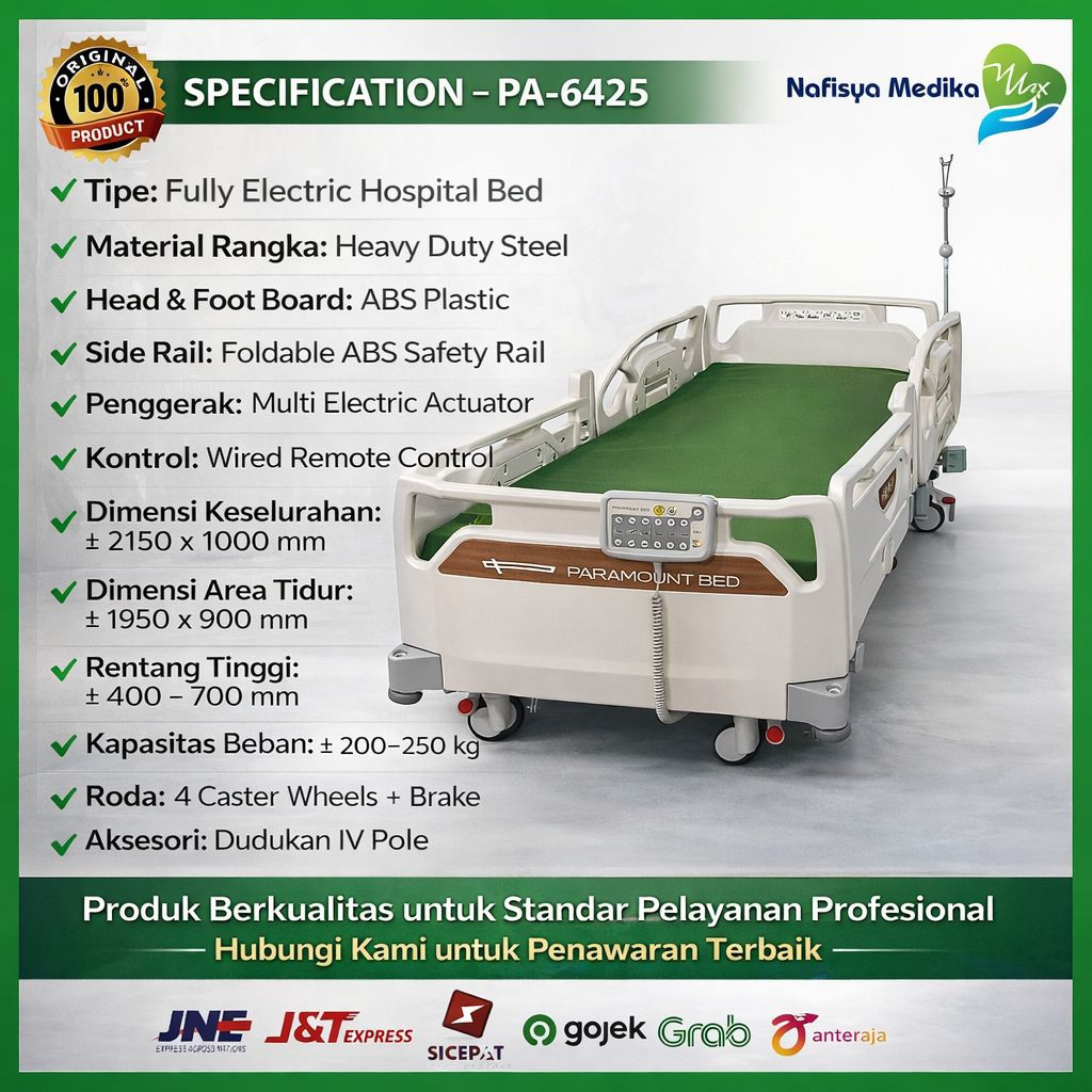 BED PASIEN PARAMOUNT ELECTRIC 4 MOTOR PA-6425 / Bed pasien