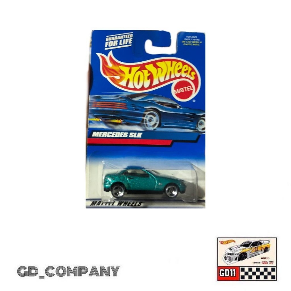 Hotwheels Mercedes SLK Hijau Tosca (Free protektor)