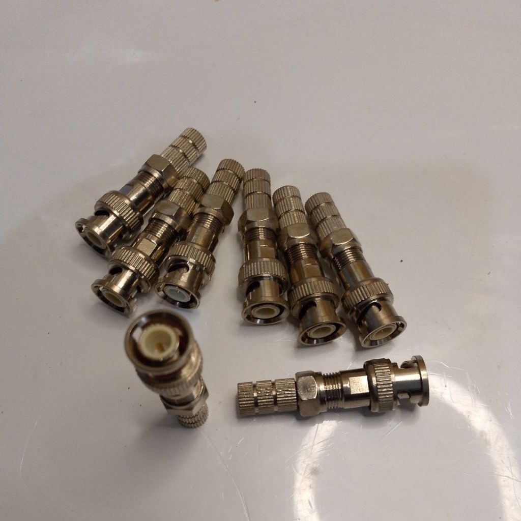 Konektor BNC Male CCTV RG59 / RG6 – Jack BNC Metal Connector