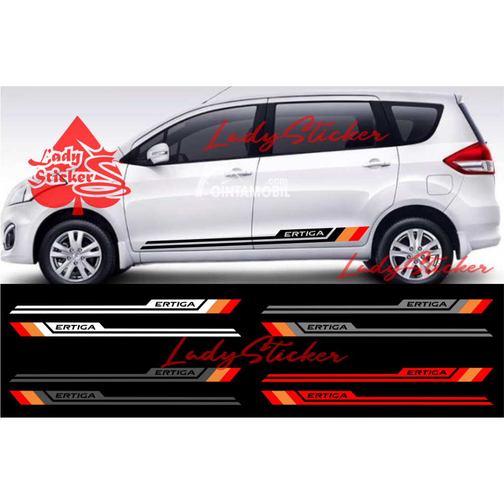 NEW Sticker cutting sticker mobil proton ertiga stiker list bawah mobil ertiga