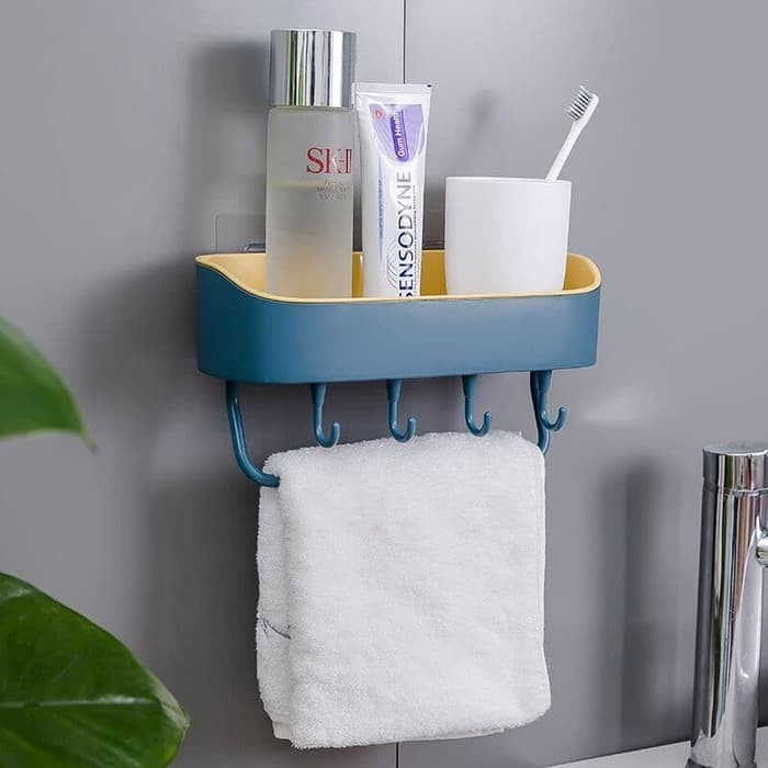 Bathroom Organizer rak plastik gantung sabun| Rak Dinding serbaguna/rak kamar mandi|gantungan kamar 