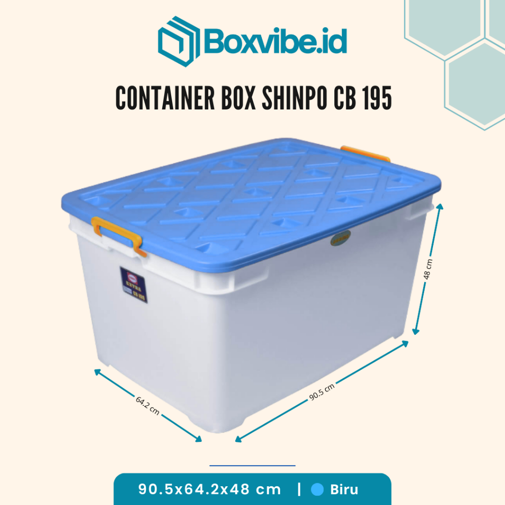Container Box Penyimpanan 195 Liter Shinpo CB 195