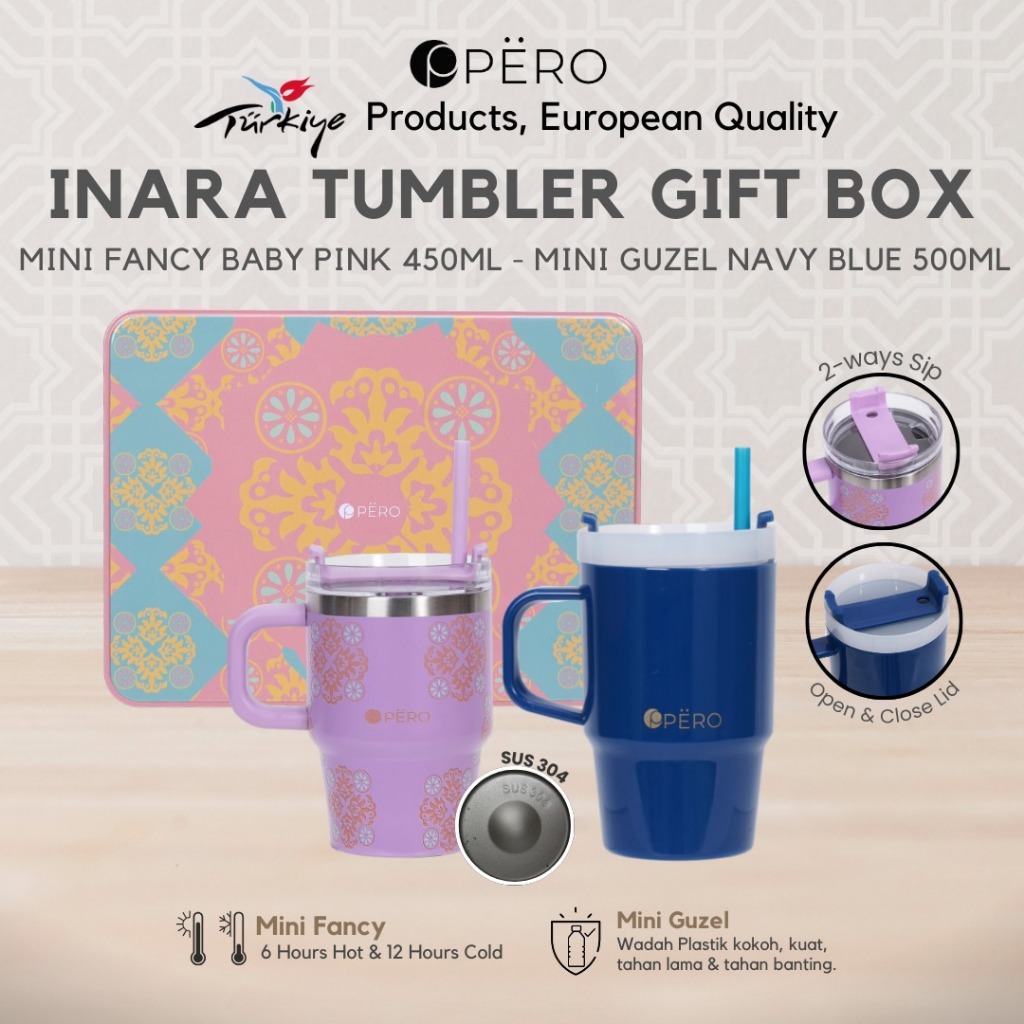 Pero Hampers Tumbler Gift Box Mini Fancy 450ml - Mini Guzel 500ml / Gift Idea Hampers Lebaran / Hamp