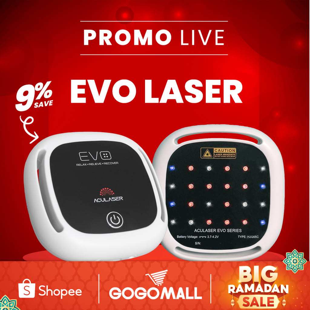 (PROMO LIVE) Evo Laser Alat Terapi Laser Portable Bantu Atasi Nyeri Sendi - Prostat - Otot Bengkak M