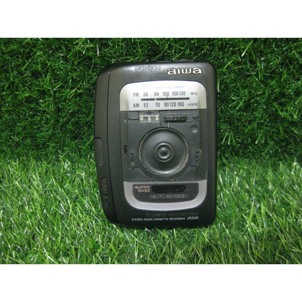 Walkman Aiwa JS-345 pemutar radio kaset kondisi normal