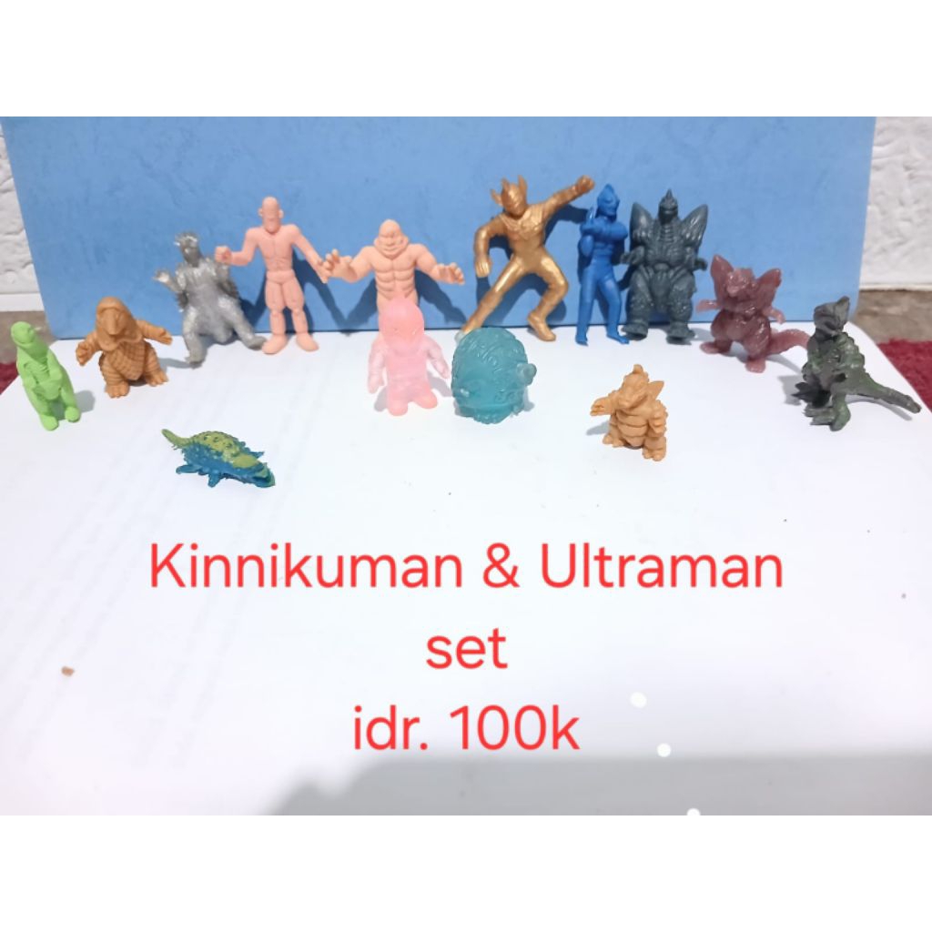 figure karet jadul kinnikuman, ultraman, tmnt, megaman rockman