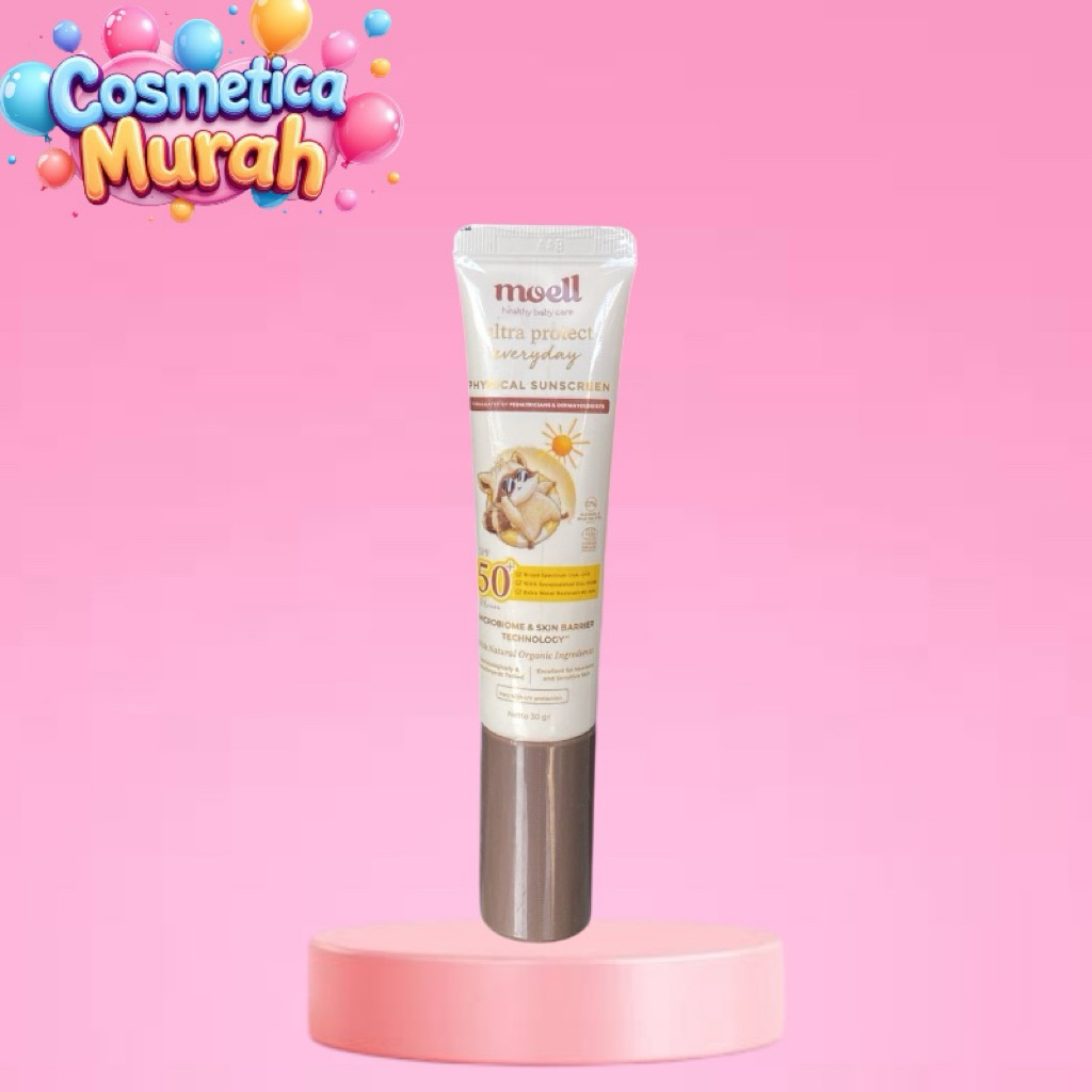 ku] MOELL healthy baby care ultra protect everyday physical sunscreen 30 gr melindungi sinar uv